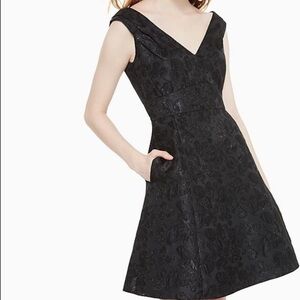 Kate Spade Black Textured Mini Dress